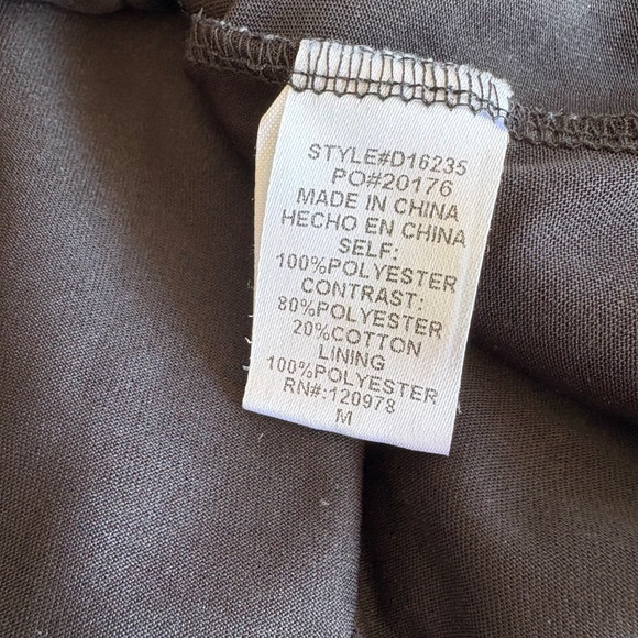 Entro Black Tiered Dress Ruffle Flutter Sleeve Lined Lightweight Size Medium - Picture 7 of 8